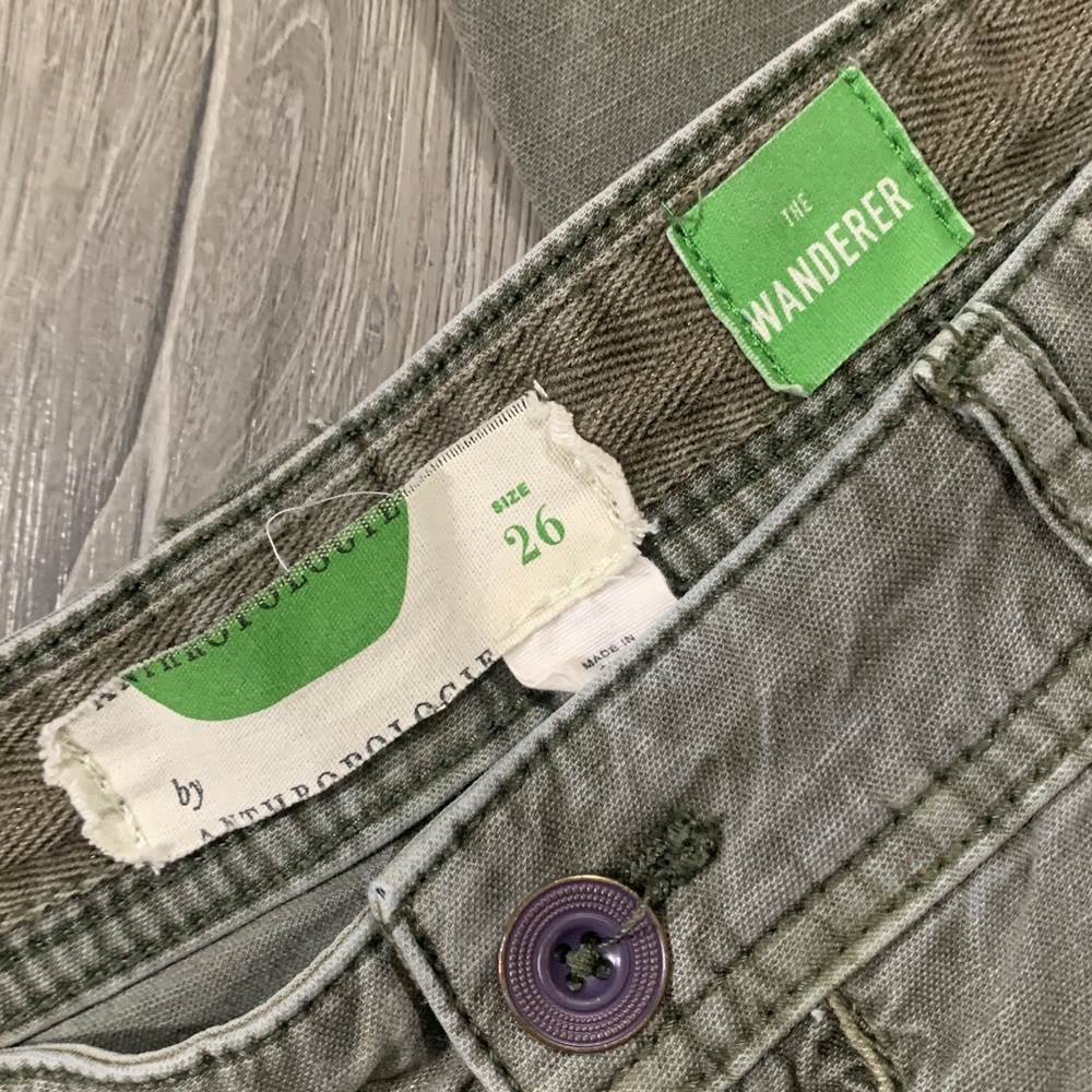 Anthropologie by Anthropologie “The Wanderer” Olive Floral Bead Detail size 26 - Picture 5 of 11